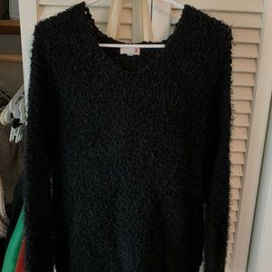 Fuzzy Black Sweater